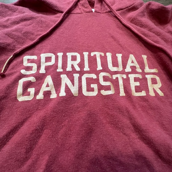 Spiritual Ganger Women's Cropped Hooded Sweatshirt, Size XS, Logo, Cozy, Soft - Picture 2 of 15